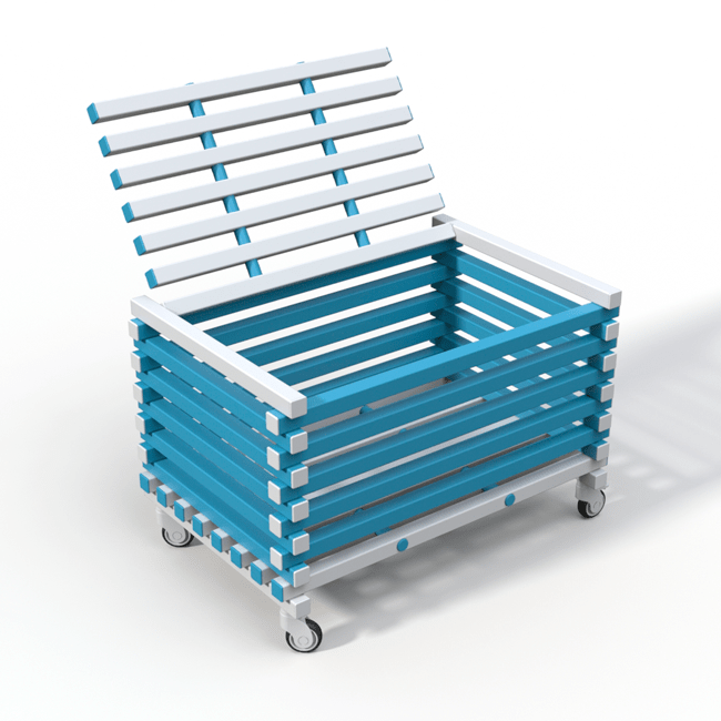 Корзина с крышкой