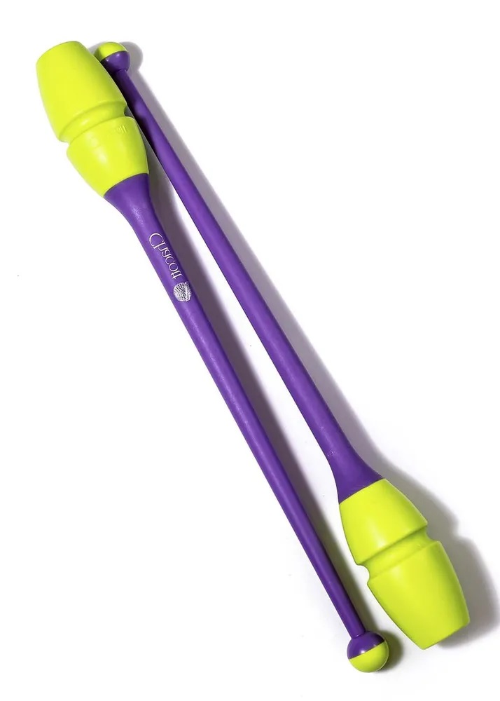 Булавы Chacott Rubber Clubs 45.5см 377. Yellow x Purple
