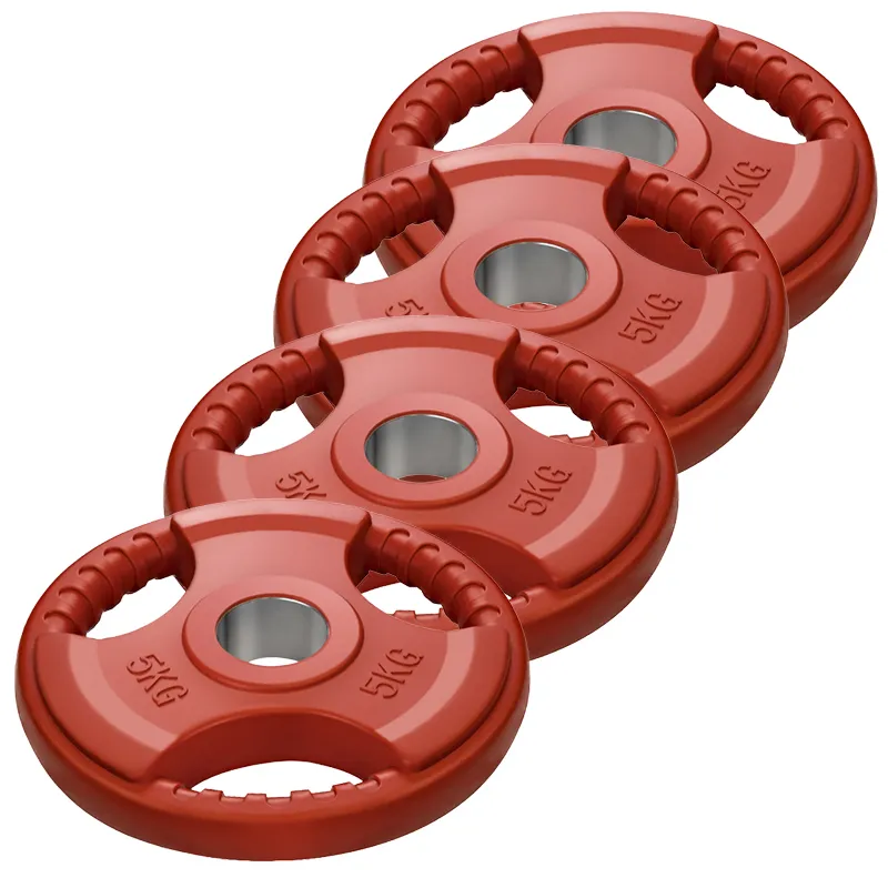 Диск олимпийский обрезиненный с тремя хватами ST