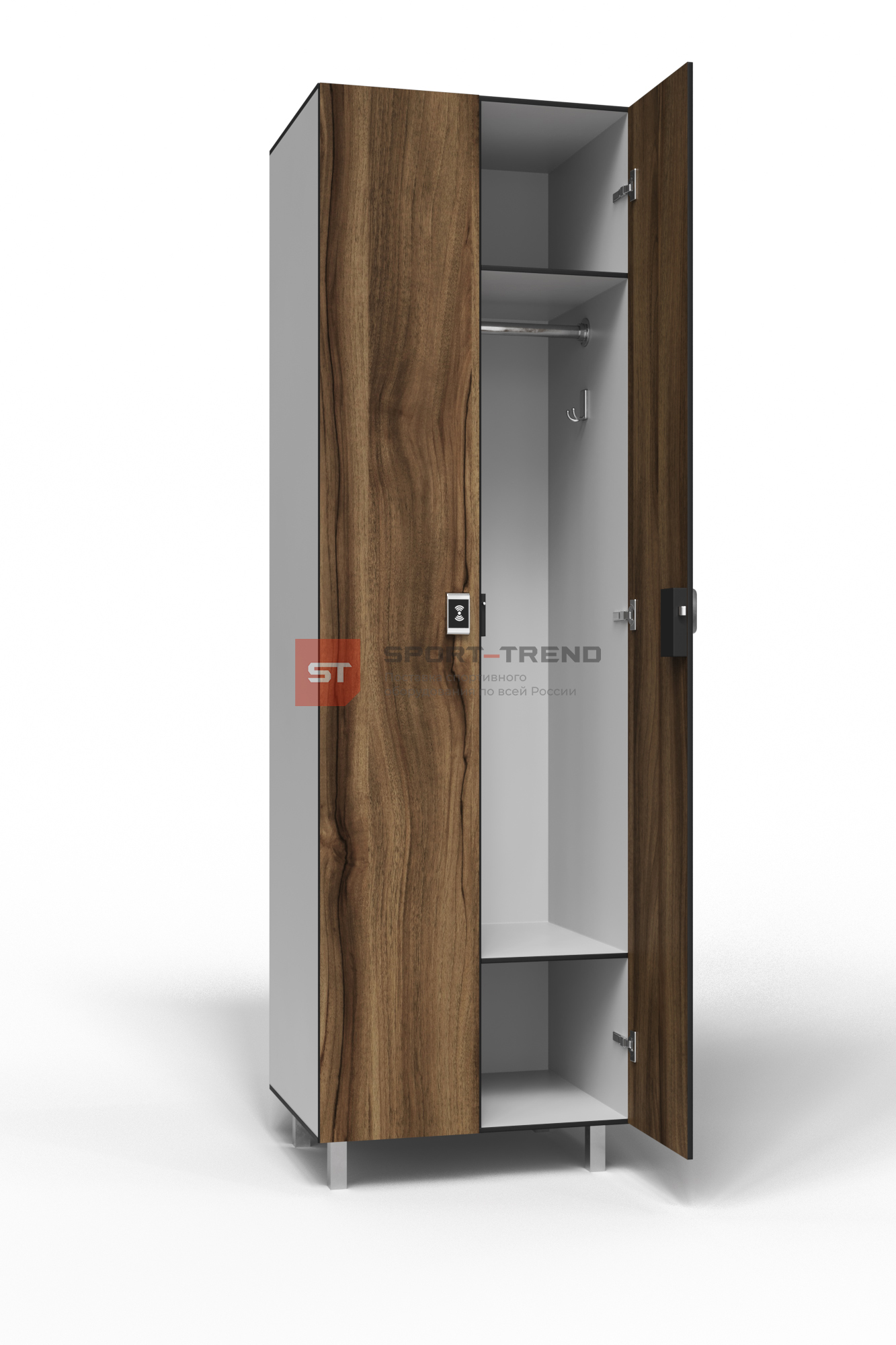 Сдвоенный шкаф для раздевалки 2 секции