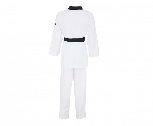 Добок для тхэквондо WT Adi-Fighter Eco белый с черным воротником adiTC03E