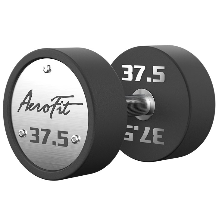 Набор полиуретановых гантелей AeroFit AFPUDB27.5-37 27,5-37,5 кг, 5 пар, шаг 2,5 кг