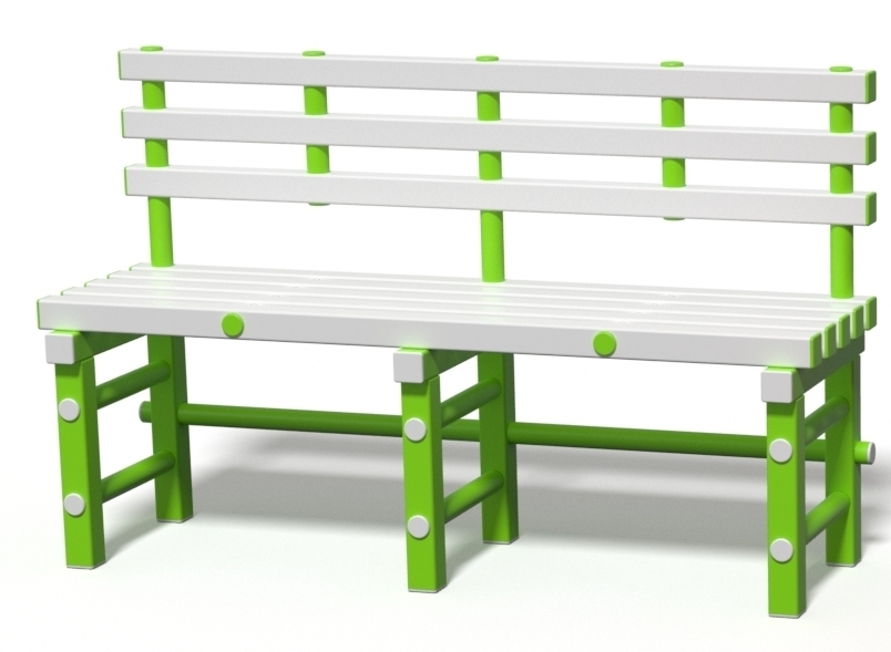 Скамья со спинкой