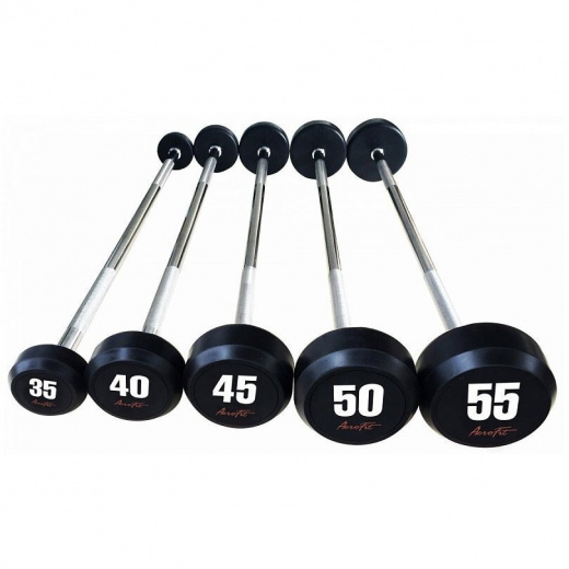 Набор прямых обрезиненных штанг Aerofit AFB35-55