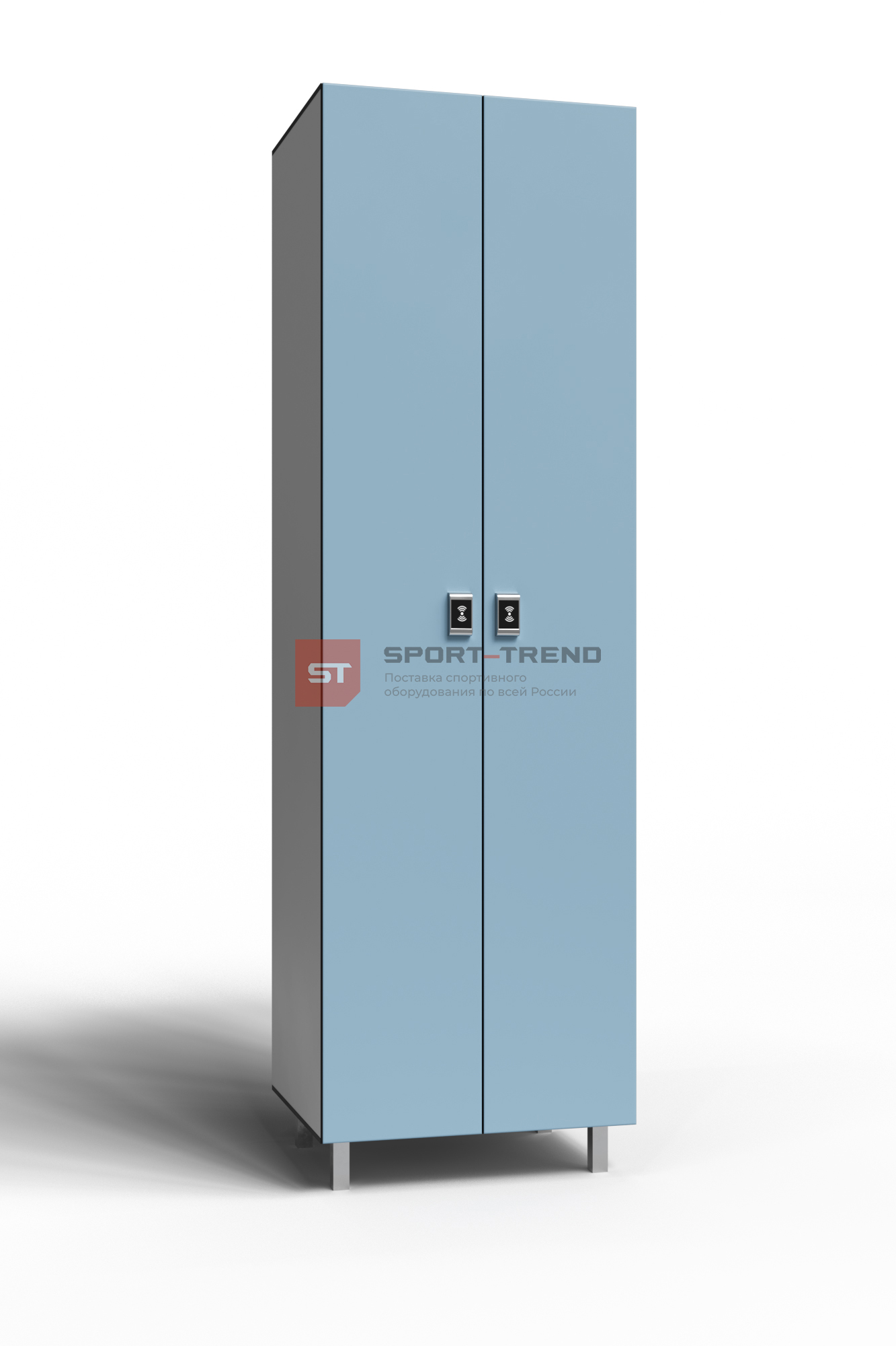 Сдвоенный шкаф для раздевалки 2 секции