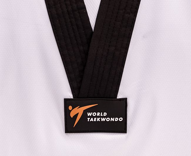 Добок для тхэквондо Adizero Pro WT белый с черным воротником adiTZP01WT