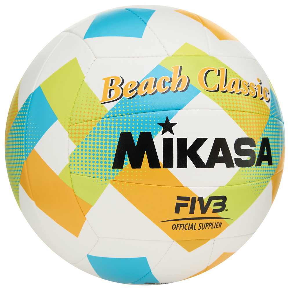 Мяч для пляжного волейбола Mikasa, Цвет Сине-желтый-белый