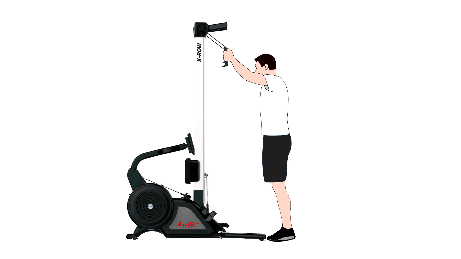 Impulse HSR007 (X-ROW) профессиональный лыжно-гребной тренажер