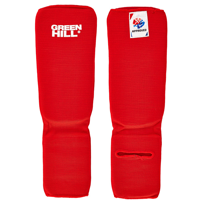 Защита голень-стопа FIAS approved красная Green Hill SIC-6131FIAS