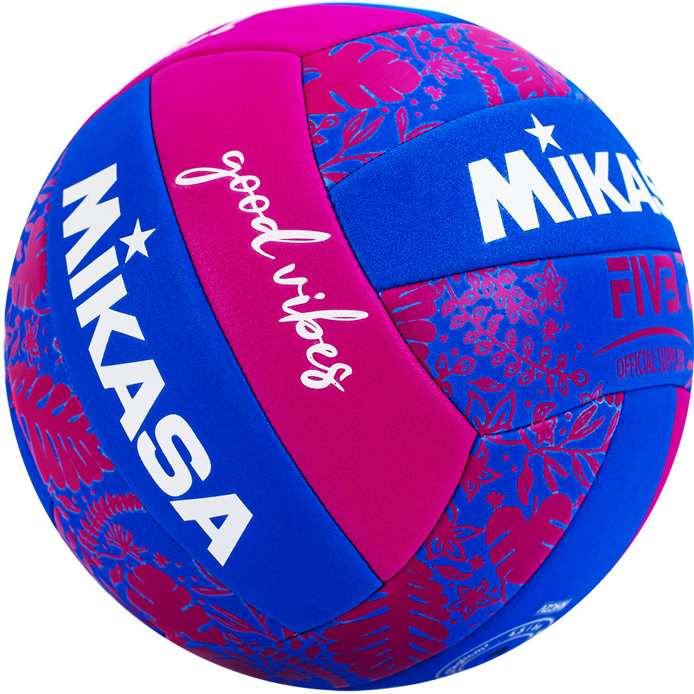 Мяч для пляжного волейбола Mikasa, Цвет Сине-розовый