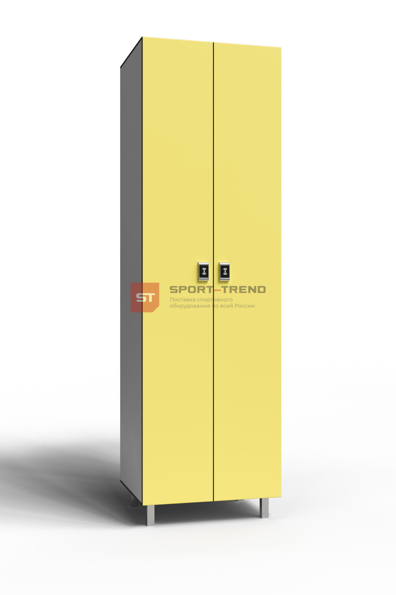 Сдвоенный шкаф для раздевалки 2 секции