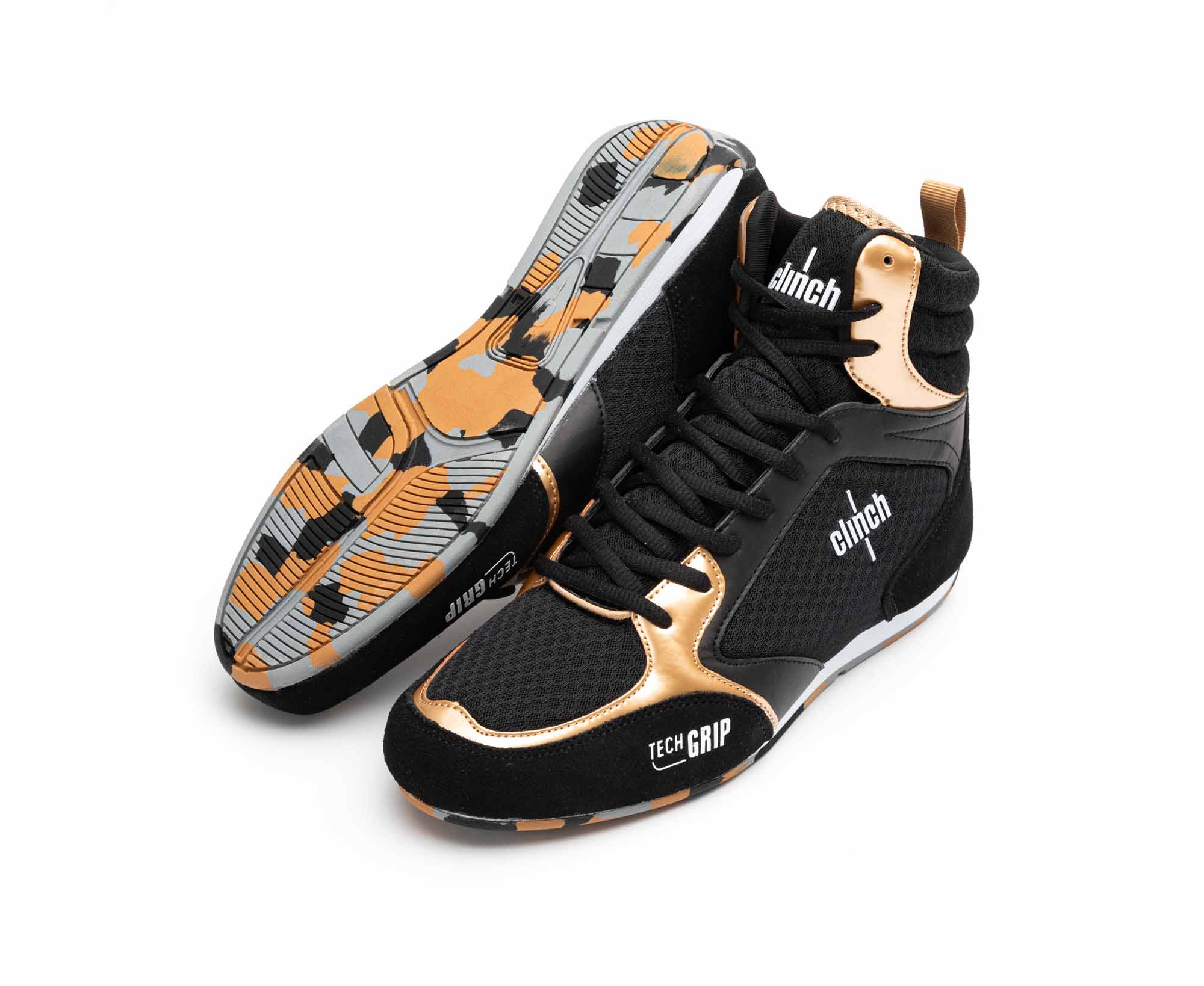 Боксерки Clinch Punch 3.0 черно-бронзовые C418