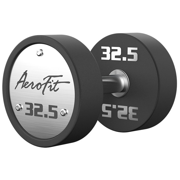 Набор полиуретановых гантелей AeroFit AFPUDB27.5-37 27,5-37,5 кг, 5 пар, шаг 2,5 кг