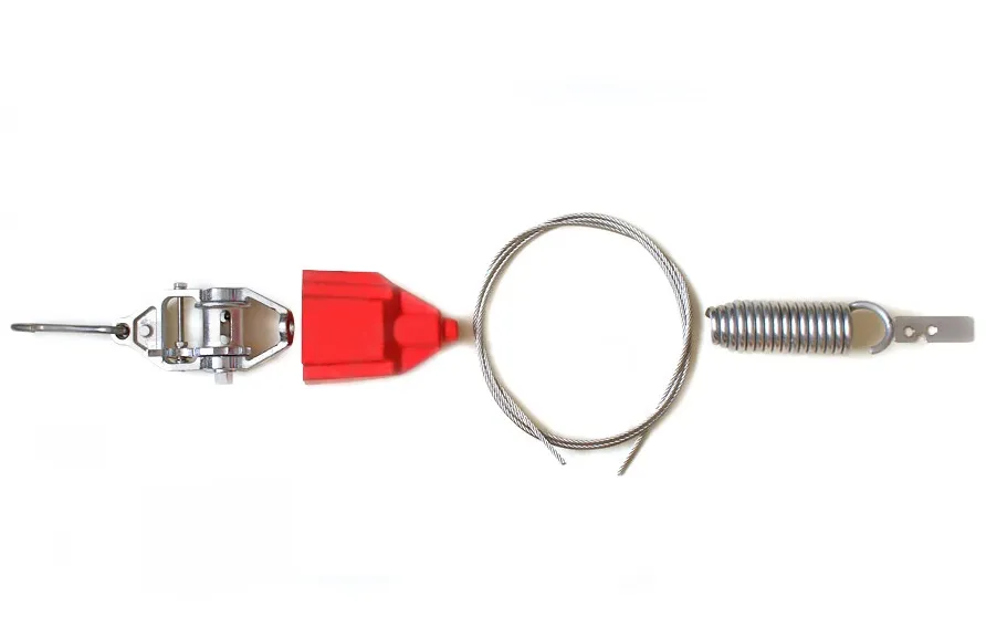 Крепление на тросе с храповиком и пружиной, 26 м