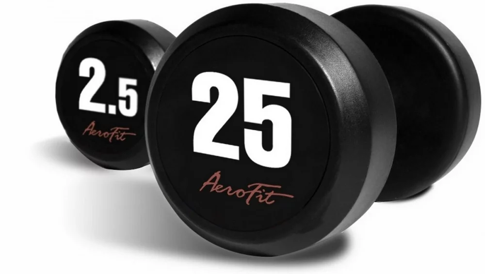 Набор обрезиненных гантелей AeroFit AFDB2,5-25