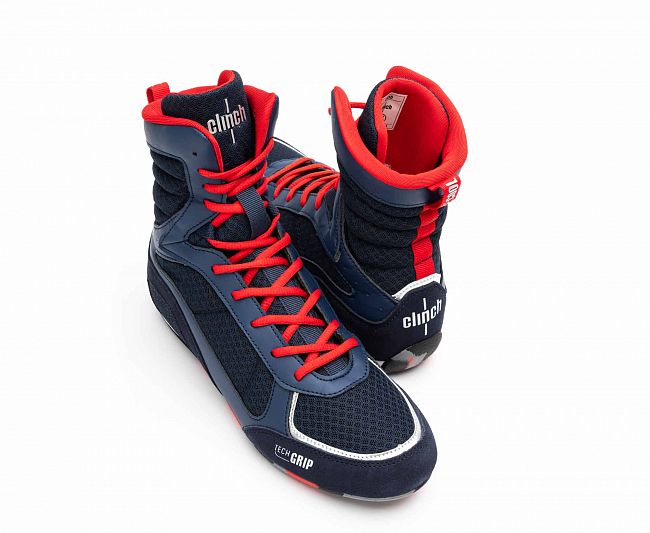 Боксерки Clinch Olimp 2.0 сине-красные C415