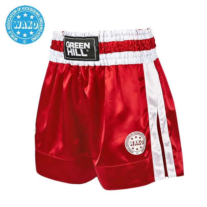 Шорты для кикбоксинга Fighter WAKO Approved Green Hill KBSF-3746w