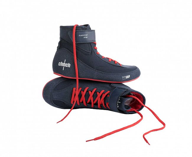 Борцовки Clinch Grip сине-красные C420