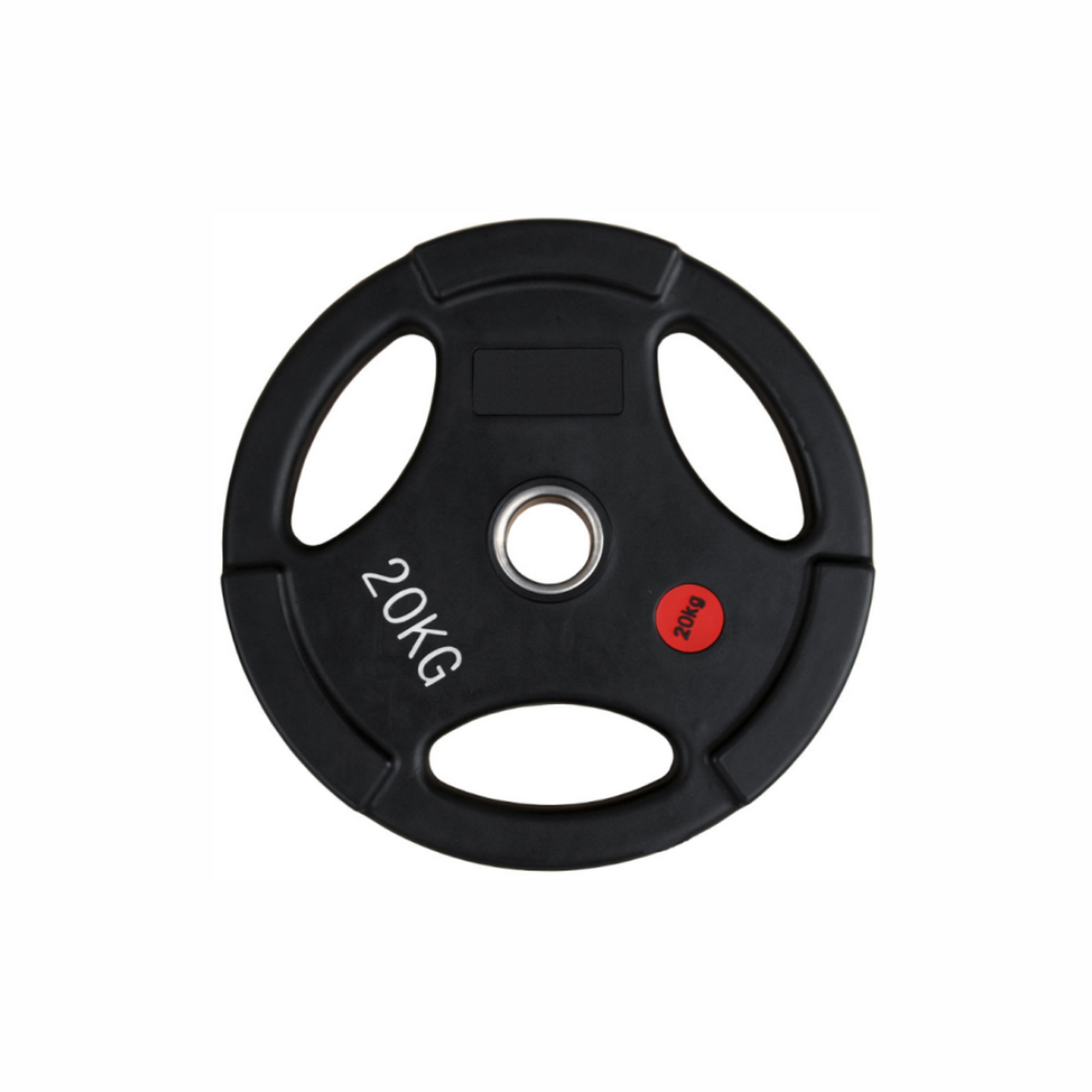 Диск олимпийский обрезиненный с тремя хватами ST черный