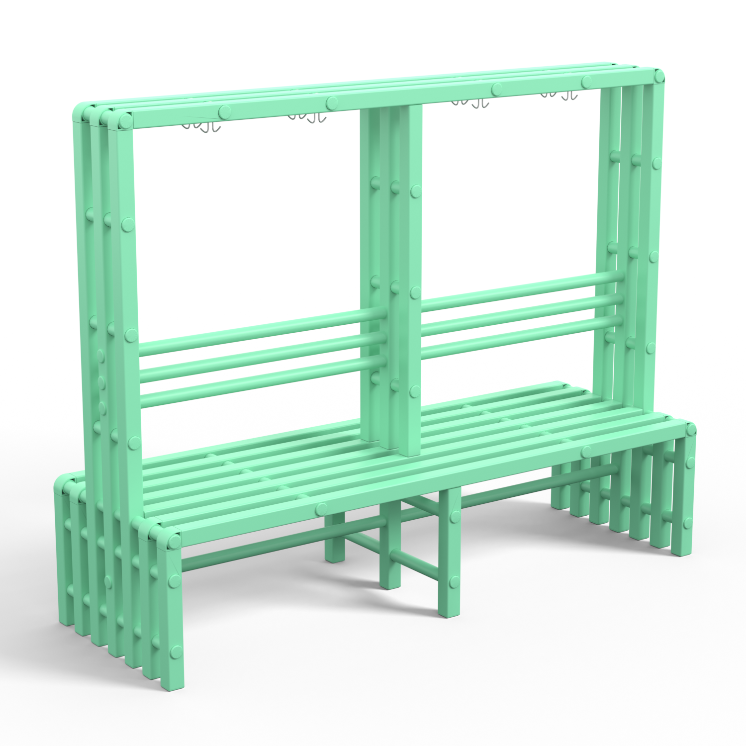 Скамья-вешалка детская двухсторонняя