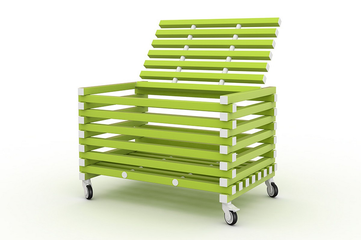 Корзина с крышкой