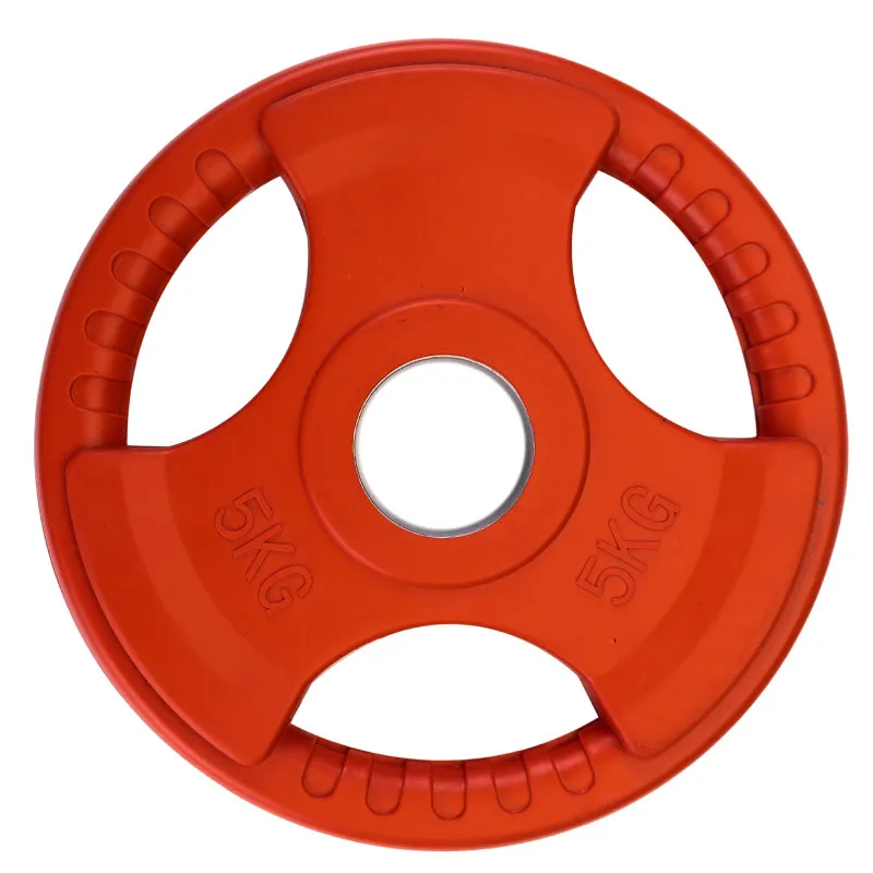 Диск олимпийский обрезиненный с тремя хватами ST