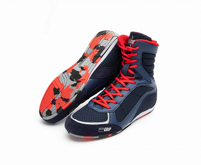 Боксерки Clinch Olimp 2.0 сине-красные C415