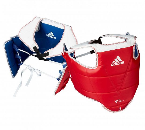 Защита корпуса двухсторонняя Adult Body Protector Reversible WT сине-красная adiTAP01