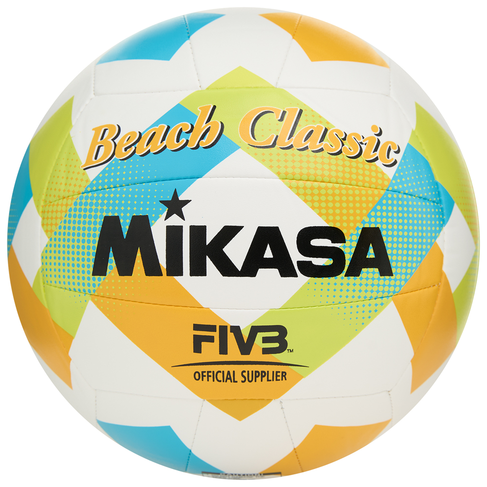 Мяч для пляжного волейбола Mikasa, Цвет Сине-желтый-белый