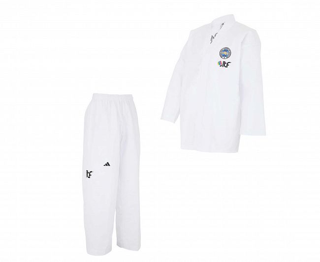 Добок для тхэквондо с поясом ITF Student Dobok белый adiTITF01