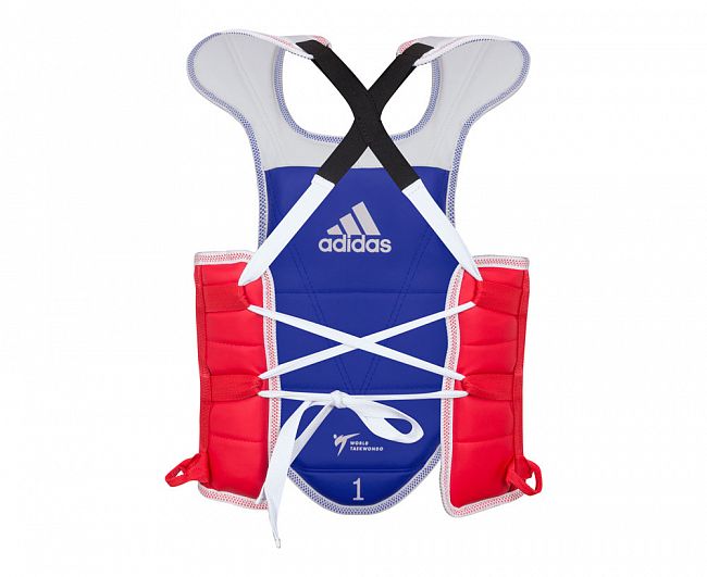 Защита корпуса двухсторонняя Adult Body Protector Reversible WT сине-красная adiTAP01