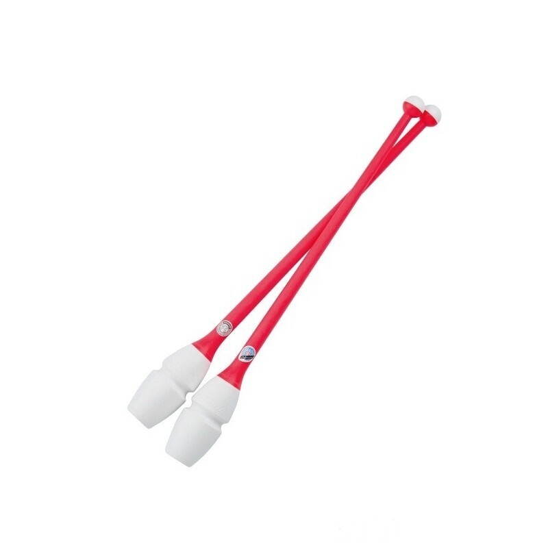 Булавы Chacott Rubber Clubs 41см 050. White x LightOrange