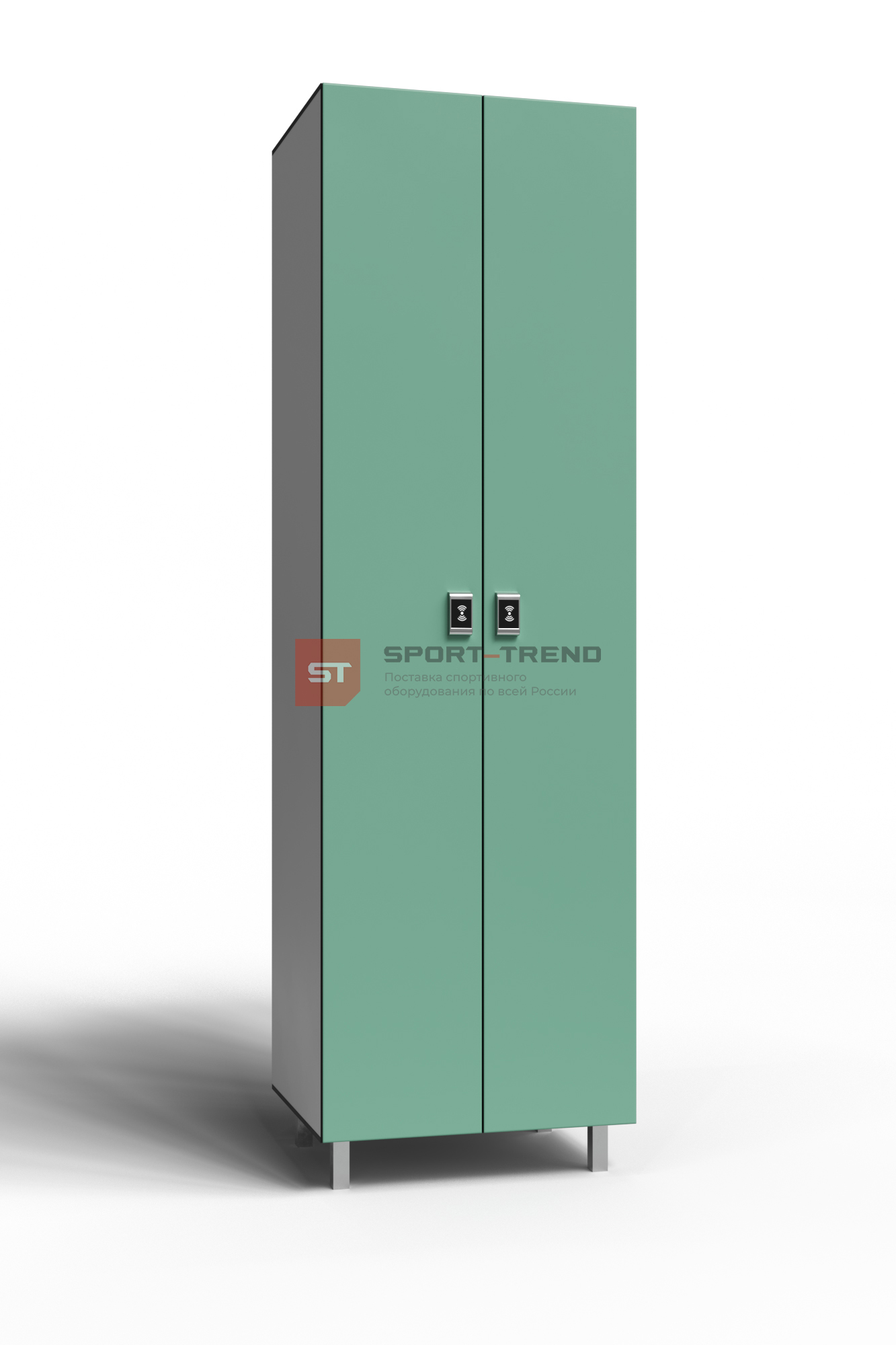 Сдвоенный шкаф для раздевалки 2 секции