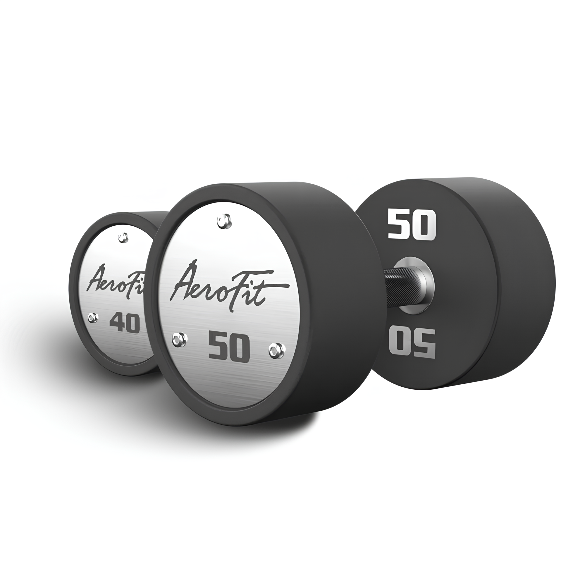 Набор полиуретановых гантелей AeroFit AFPUDB40-50 40-50 кг, 5 пар, шаг 2,5 кг