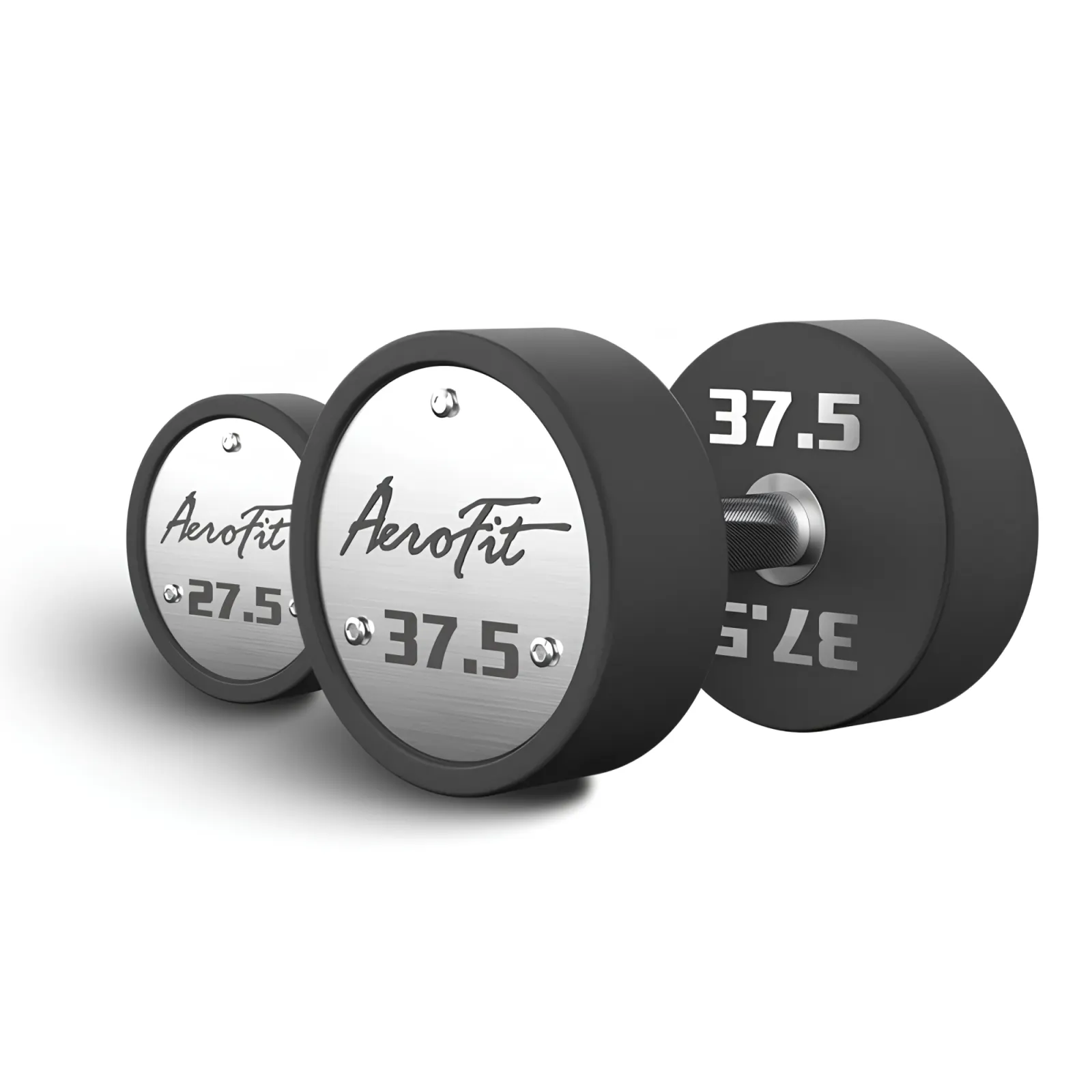 Купить Набор полиуретановых гантелей AeroFit AFPUDB27.5-37 27,5-37,5 кг, 5 пар, шаг 2,5 кг по цене от 272 900 руб.